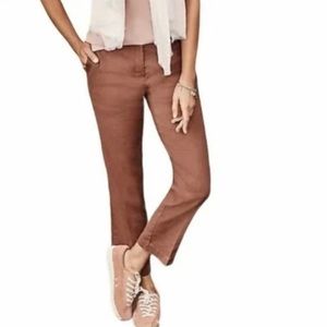 J Jill Cropped Linen Stretch Pants
